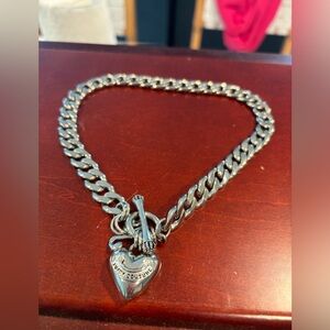 VTG juicy choker necklace - silver